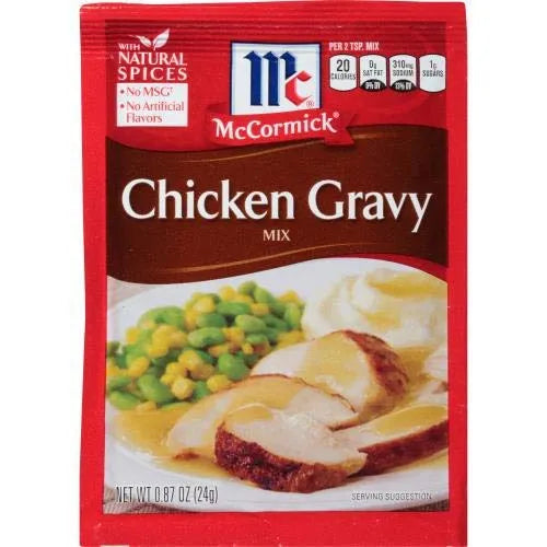 McCormick Chicken Gravy Mix (Pack of 4) .87 oz Packets