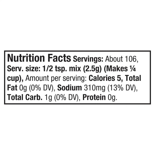 McCormick® Au Jus Gravy Mix, Brown Gravy, Beef Gravy Seasoning Mix, Made with McCormick Spices, No Artificial Flavors and Colors, For Beef Sandwich, Prime Rib, Pit Beef & More, No MSG, 9 oz