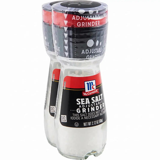 McCormick Sea Salt Grinder, 2.12 oz (Pack of 2)