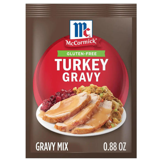 McCormick Turkey Gravy Mix (Gluten Free), 0.88 oz (Pack of 12)