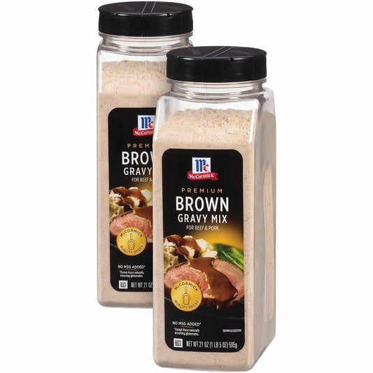 McCormick Premium Brown Gravy Mix, 21 oz (Pack of 2)