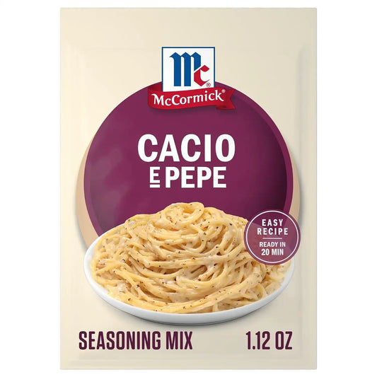 McCormick Cacio e Pepe Seasoning Mix, 1.12 oz (Pack of 12)