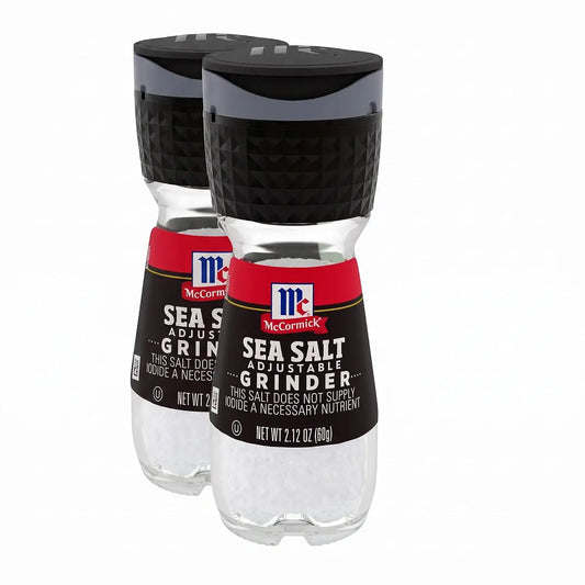 McCormick Sea Salt Grinder, 2.12 oz (Pack of 2)