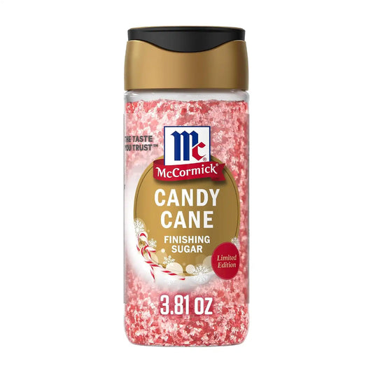 McCormick Finishing Sugar, Candy Cane, Limited Edition, 3.81 oz