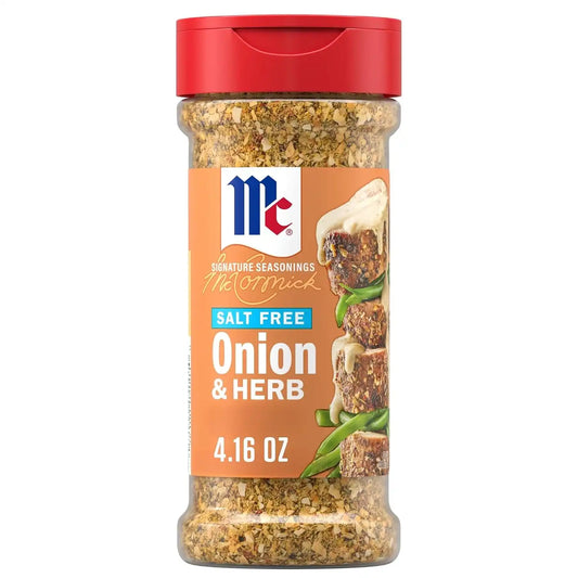 McCormick Salt Free Onion and Herb Seasoning, 4.16 oz (Pack of 6)