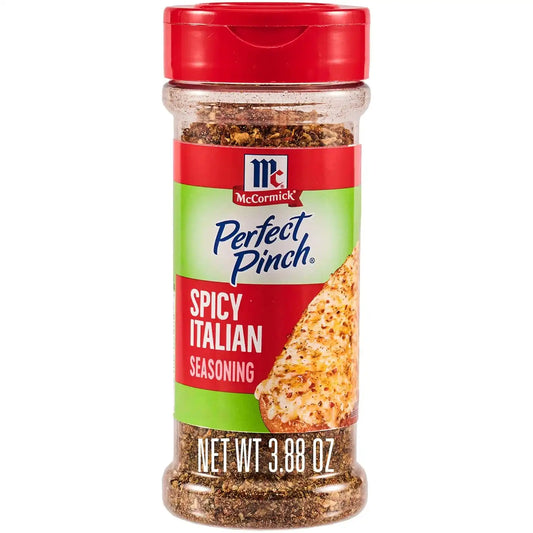McCormick Perfect Pinch Seasoning, Spicy Italian, For Adding Italian Flavor with a Kick to Pizza, Pasta, Dressings & Sauces, 3.88 oz (Pack of 6)