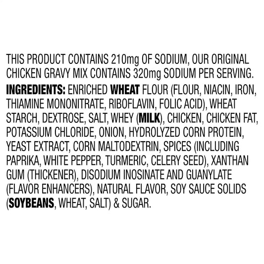 McCormick 30% Less Sodium Chicken Gravy Mix, 0.87 oz (Pack of 12)