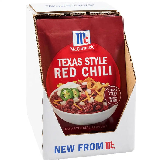 McCormick Texas Style Red Chili Seasoning Mix, 1 oz (Pack of 12)
