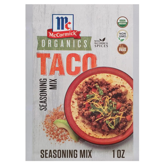 McCormick Organics Taco Seasoning Mix, 1 oz (Pack of 12)