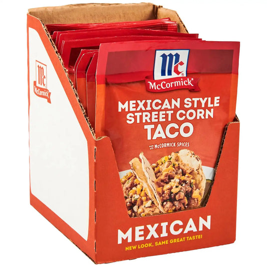 McCormick Mexican Style Street Corn Taco Seasoning Mix, 1 oz (Pack of 12)