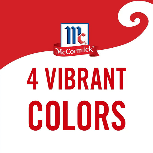 McCormick Food Color Variety Pack, 4 fl oz