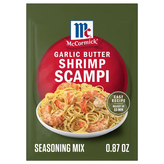 McCormick Garlic Butter Shrimp Scampi Seasoning Mix, 0.87 oz (Pack of 12)