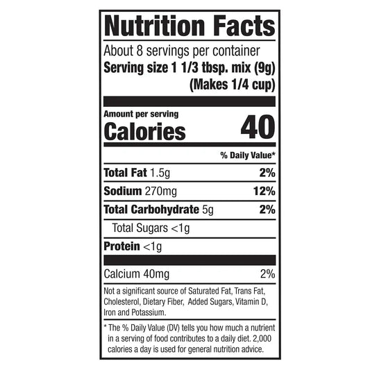 McCormick Sausage Flavor Country Gravy Mix, 2.64 oz