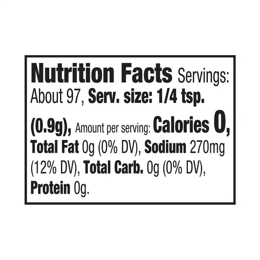 McCormick Finishing Salt, Honey Chipotle, Spicy Chipotle & Sweet Honey, For Steaks, Pork, Chicken, Grilled Veggies & Fries, No Colors from Artificial Sources, Kosher, 3.07 oz