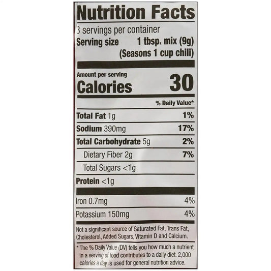 McCormick Texas Style Red Chili Seasoning Mix, 1 oz (Pack of 12)