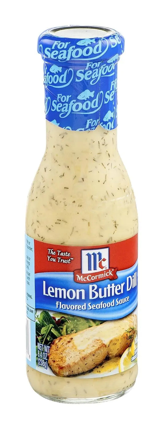McCormick Lemon Butter Dill Flavored Seafood Sauce, 8.4 oz (Pack of 6)