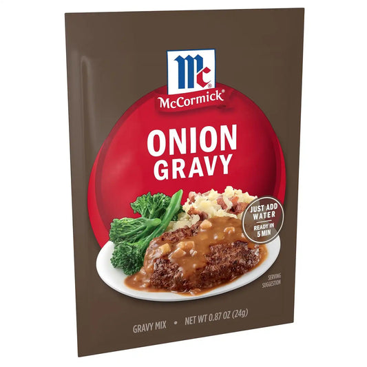 McCormick Onion Gravy Mix, 0.87 oz (Pack of 12)