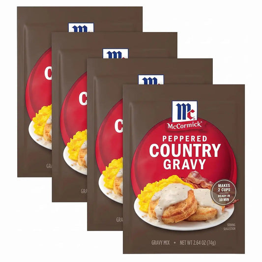 McCormick Peppered Country Gravy Mix, 2.64 oz (Pack of 4)