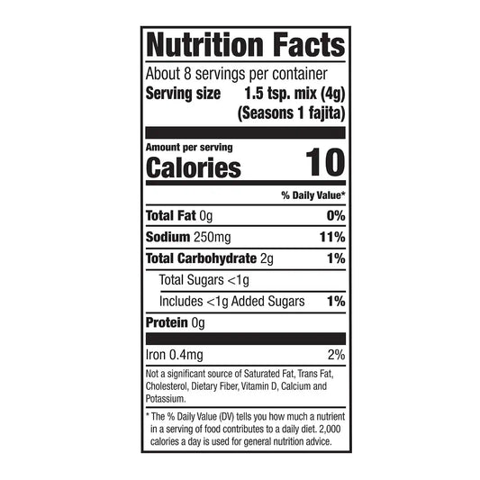 McCormick Seasoning Mix, For Restaurant-Style Fajitas at Home. Can be use with: Chicken, Steak, Shrimp, Vegetables, 1.12 oz