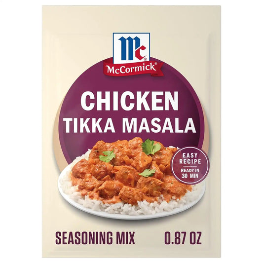 McCormick Chicken Tikka Masala Seasoning Mix, 0.87 oz (Pack of 12)