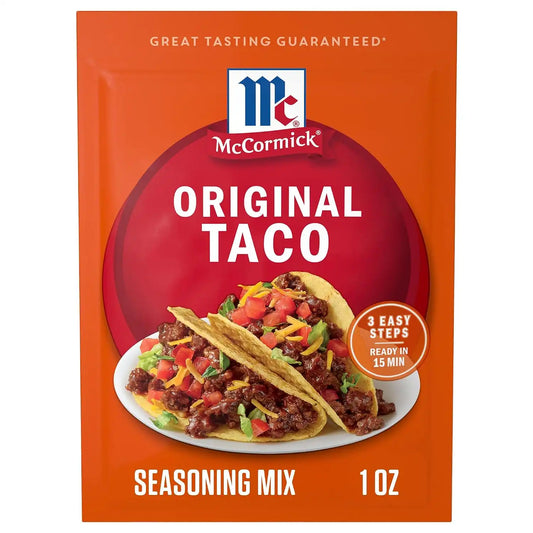 McCormick Taco Seasoning Mix, 1 Ounce (Pack of 12)