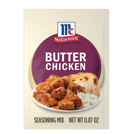 McCormick Seasoning Mix, Butter Chicken, For Aromatic Indian Butter Chicken That’s Ready in 30 Minutes, 0.87 oz