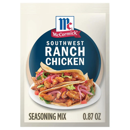 McCormick Street Taco Southwest Ranch Chicken Seasoning Mix, 0.87 oz