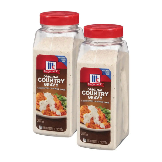 McCormick Country Gravy Mix, 18 oz (Pack of 2)