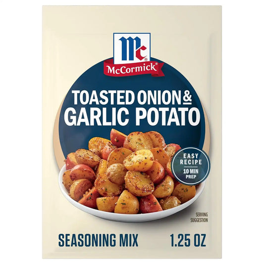 McCormick Toasted Onion & Garlic Potato Seasoning Mix, 1.25 oz (Pack of 12)