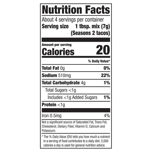 McCormick Mexican Style Street Corn Taco Seasoning Mix, 1 oz (Pack of 12)