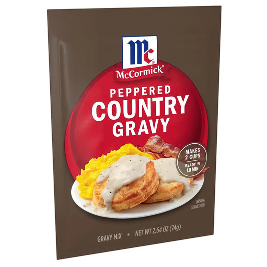 McCormick Peppered Country Gravy Mix, 2.64 oz (Pack of 8)
