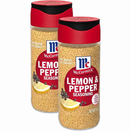 McCormick Lemon & Pepper Seasoning, 3.5 oz (Pack of 2)