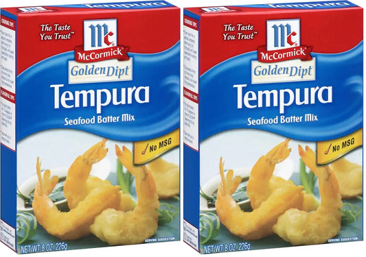 McCormick Golden Dipt Tempura Seafood Batter Mix, 8 oz (Pack of 2)