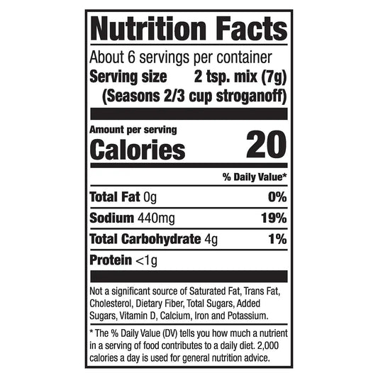 McCormick Beef Stroganoff Seasoning Mix, 1.5 oz