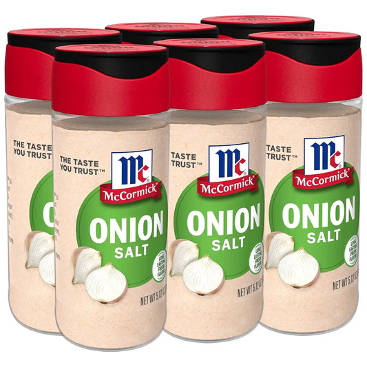 McCormick Onion Salt, 5.12 oz (Pack of 6)
