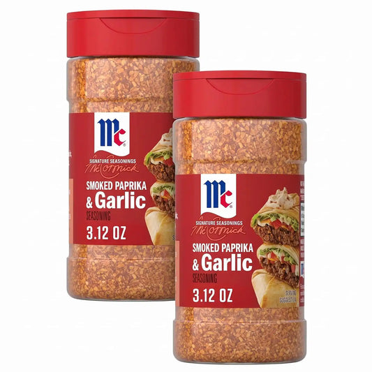 McCormick Smoked Paprika & Garlic Seasoning, 3.12 oz (Pack of 2)