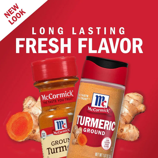 McCormick Ground Turmeric, 1.87 oz (Pack of 6)