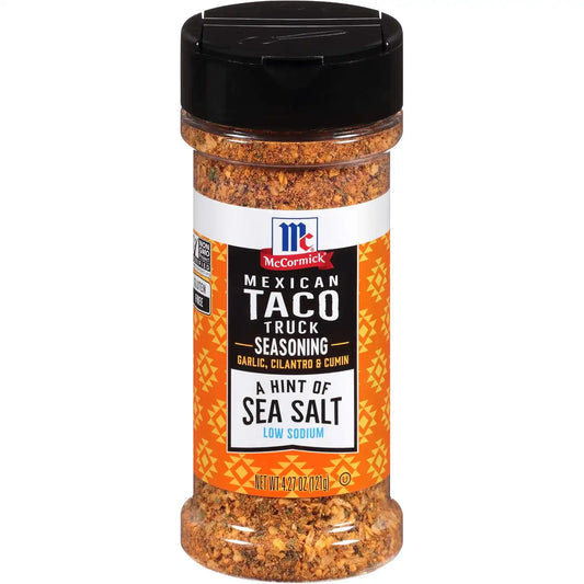 McCormick A Hint of Sea Salt Mexican Taco Truck Seasoning, 4.27 oz (Pack of 6)