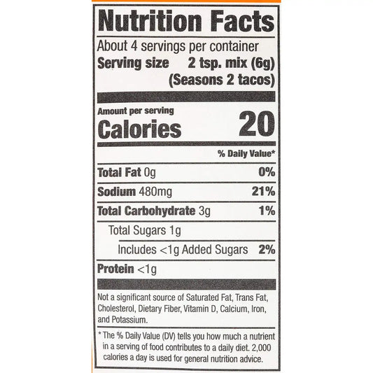 McCormick Street Taco Southwest Ranch Chicken Seasoning Mix, 0.87 oz (Pack of 12)