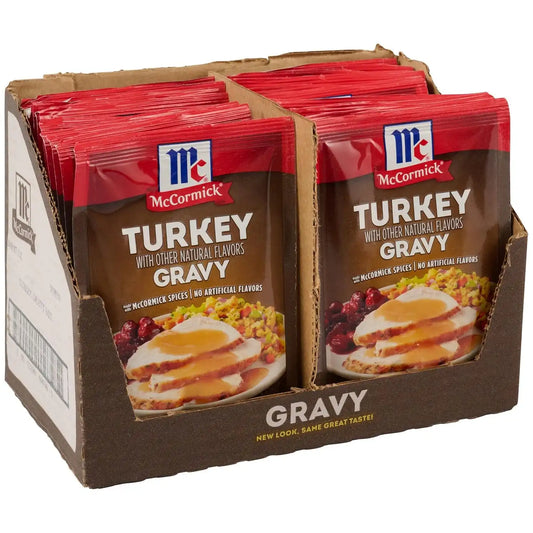McCormick Turkey Gravy Mix, 0.87 oz (Pack of 24)