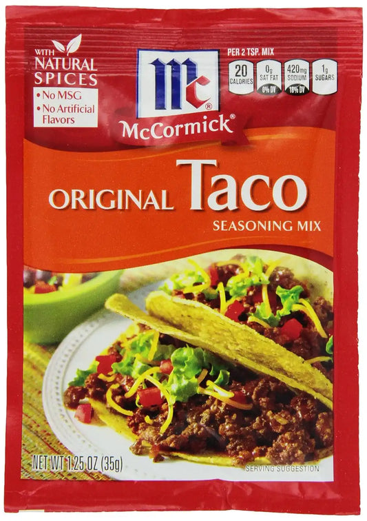 McCormick Taco Original Original Taco Seasoning Mix, 1.25 oz