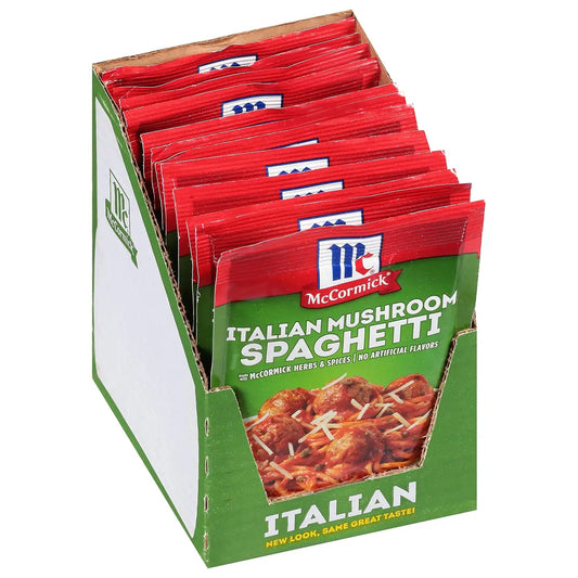 McCormick Italian Mushroom Spaghetti Sauce, 1.5 oz (Pack of 12)